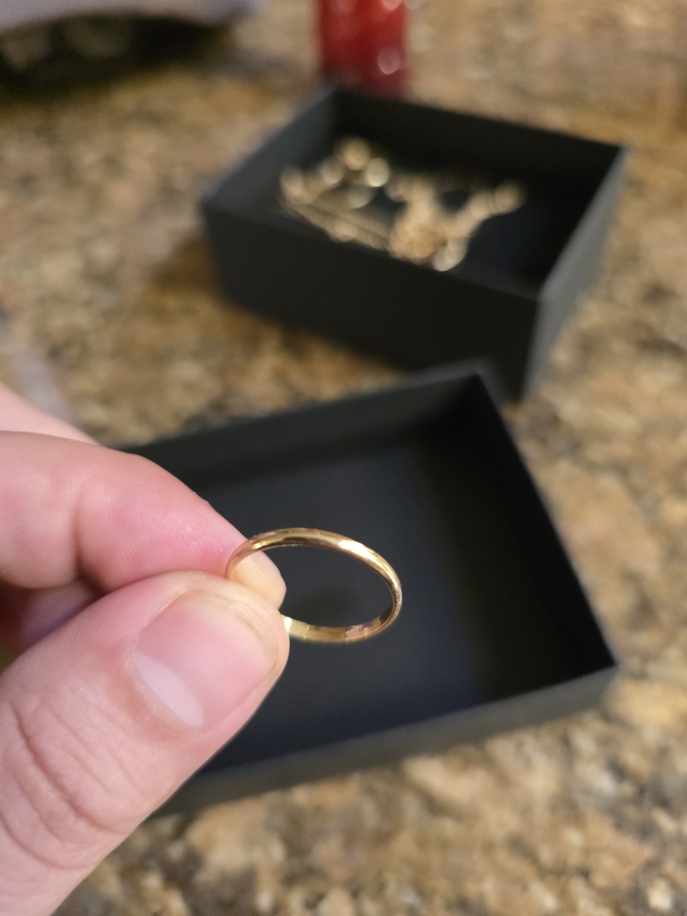 10k Gold Classic Vintage Thin Ring - Size 8